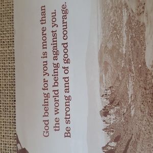 Inspirational Burlap Canvas